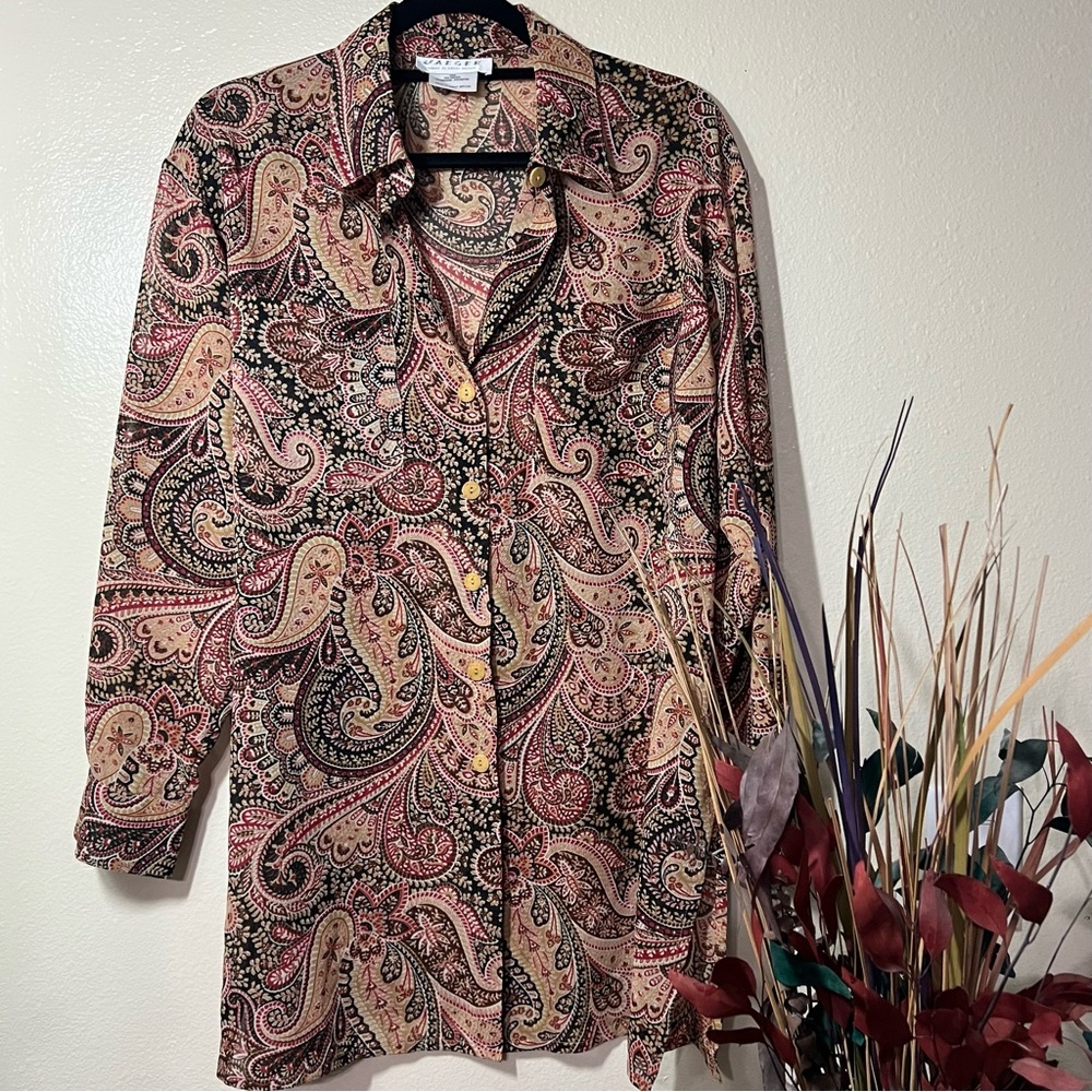 Jaeger button blouse
